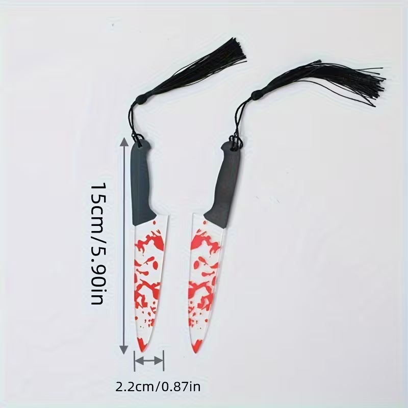 Bloody Knife Acrylic Bookmark