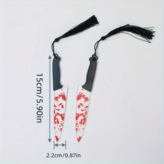 Bloody Knife Acrylic Bookmark