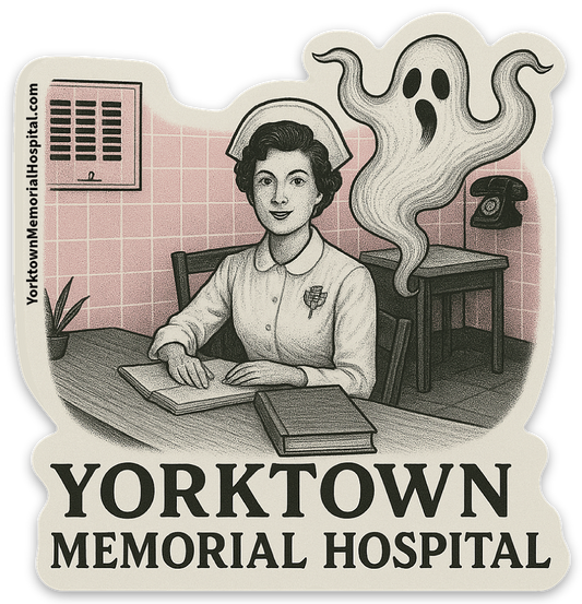 "Yorktown Memorial Hospital Nurse" Die Cut Sticker