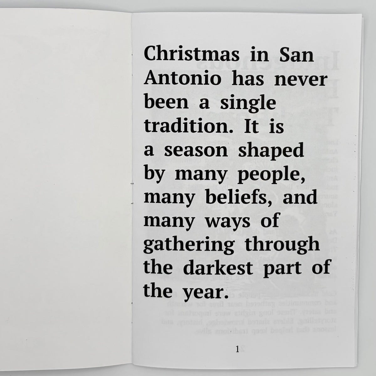 Hand-Crafted Zine: Winter Along Yanaguana - A San Antonio Christmas History