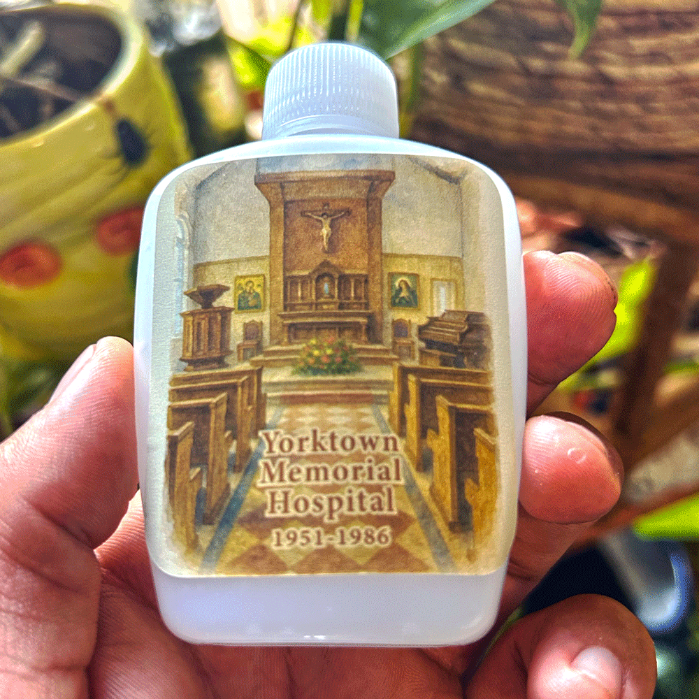 Mini Holy/Florida Water Bottles - Yorktown Memorial Hospital