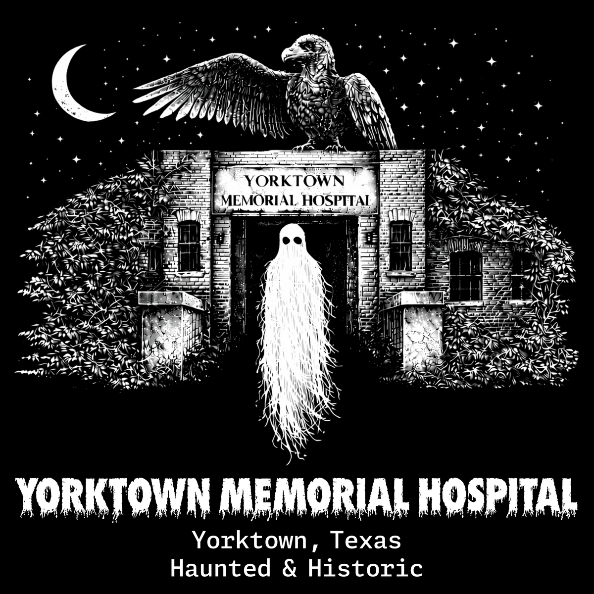 The Vulture of Yorktown Memorial Hospital Glossy Black Mug